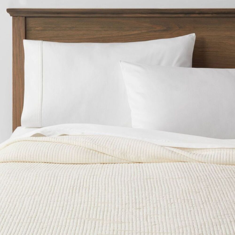 Open Box - Threshold - Full/Queen Double Cloth Quilt Cream - Threshold Off-White